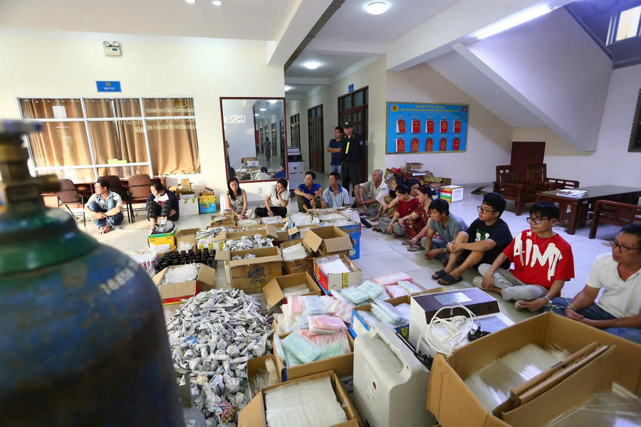 Các đối tượng bị bắt giữ. (Ảnh: Công an TP HCM)