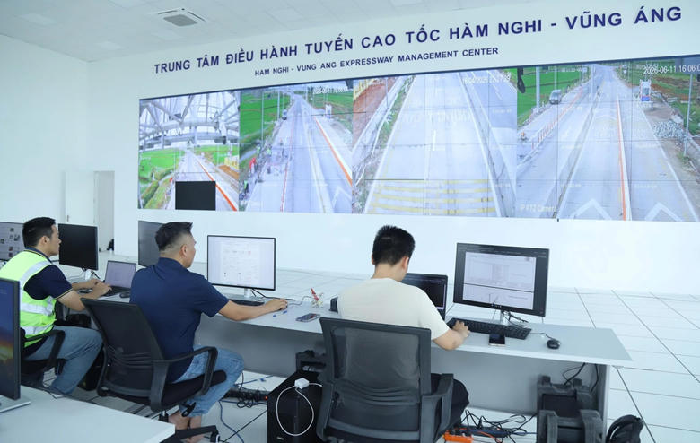 Trung tâm điều hành cao tốc qua địa bàn tỉnh Hà Tĩnh đặt tại nút giao Cẩm Quan.&nbsp;(Ảnh: drvn.gov.vn)