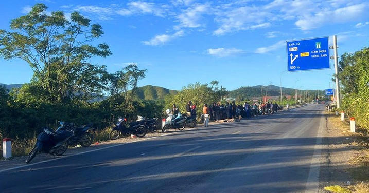 Hiện trường vụ tai nạn.