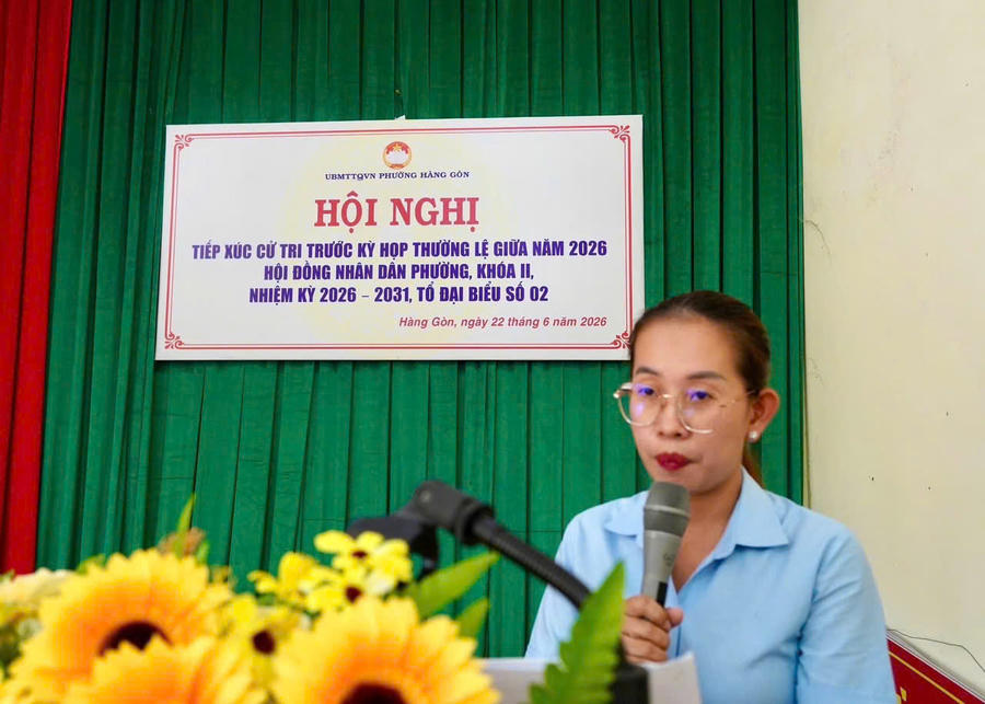 Đại biểu trình bày ý kiến.
