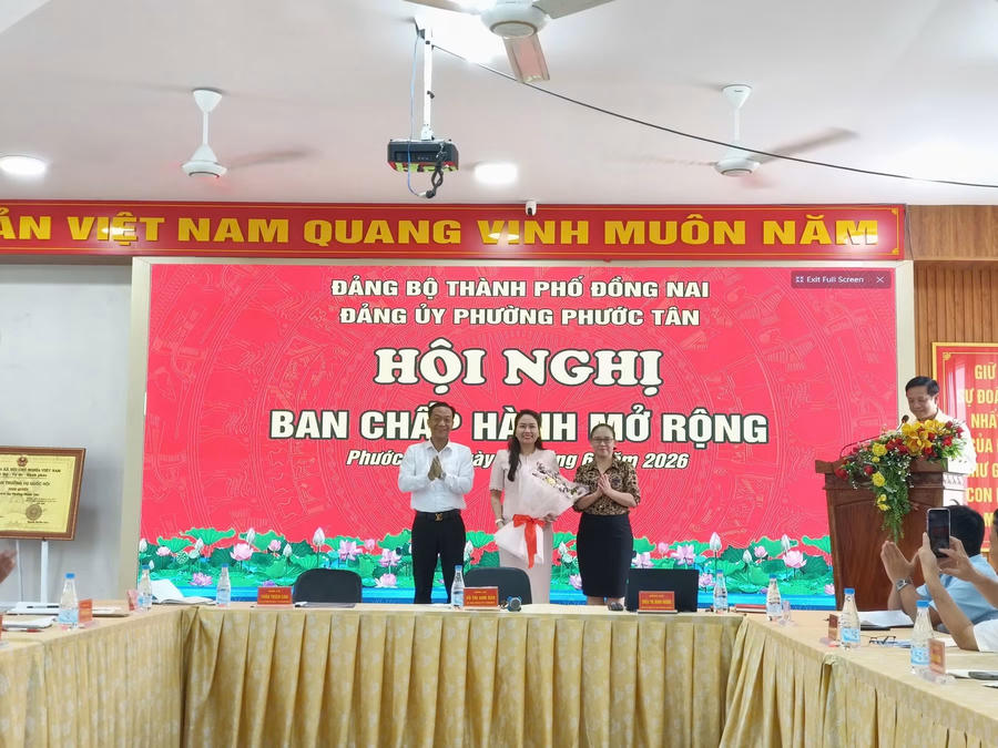 Bà Võ Thị Anh Đào giữ chức Bí thư Đảng ủy phường Phước Tân, nhiệm kỳ 2025 - 2030