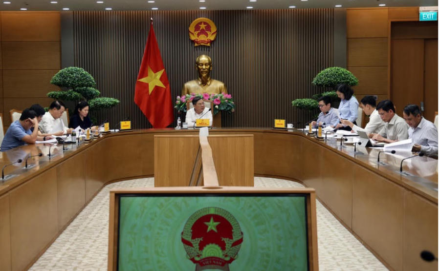 Ủy viên Bộ Chính trị, Phó Thủ tướng Thường trực Phạm Gia Túc làm việc với Bộ Công Thương và một số bộ, ngành liên quan - Ảnh: VGP/Phương Nguyên