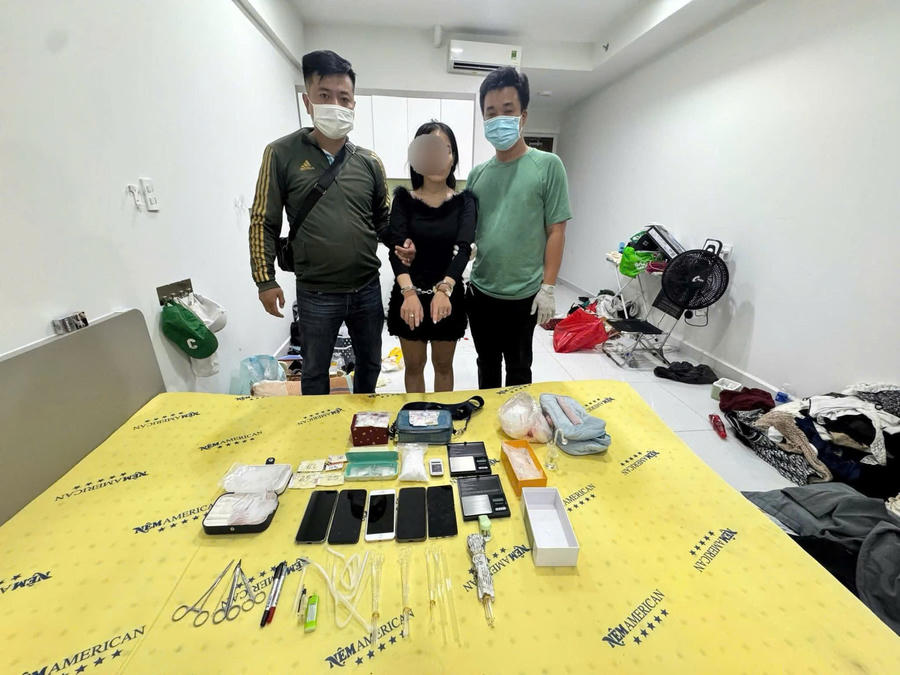 Các đối tượng bị bắt giữ. (Ảnh: Công an TP HCM)