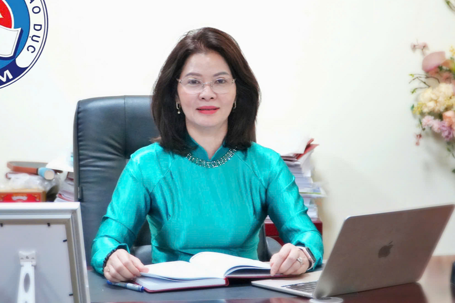 PGS.TS Nguyễn Thị Thu Hằng làm Giám đốc Học viện Quản lý giáo dục. (Ảnh: NAEM)
