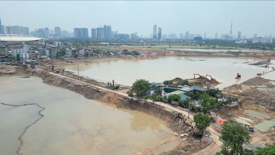 Dự án hồ điều hoà Phú Đô để giảm ngập khu Tây Hà Nội.