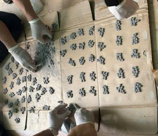 Tang vật trong các vụ án ma túy bị bắt giữ.