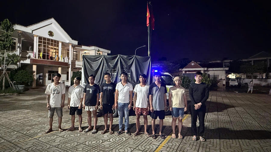 Nhóm đối tượng trong một vụ án ma túy do Công an xã Đại Phước đấu tranh, triệt xóa.
