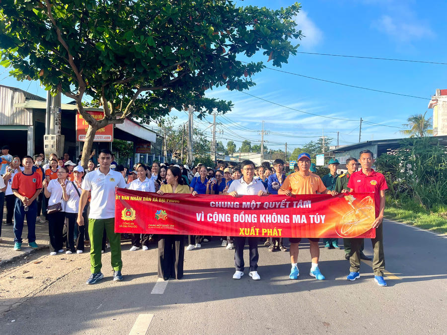 Giải chạy phát động, hưởng ứng Chung tay quyết tâm vì cộng đồng không ma túy. 