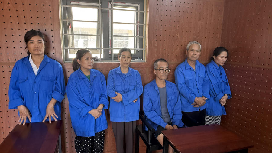 Các đối tượng trong đường dây bị công an bắt giữ