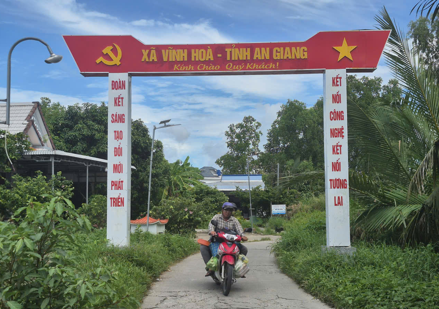 Xã Vĩnh Hoà – tỉnh An Giang, đang từng bước xây dựng nông thôn mới ngày càng vững mạnh.