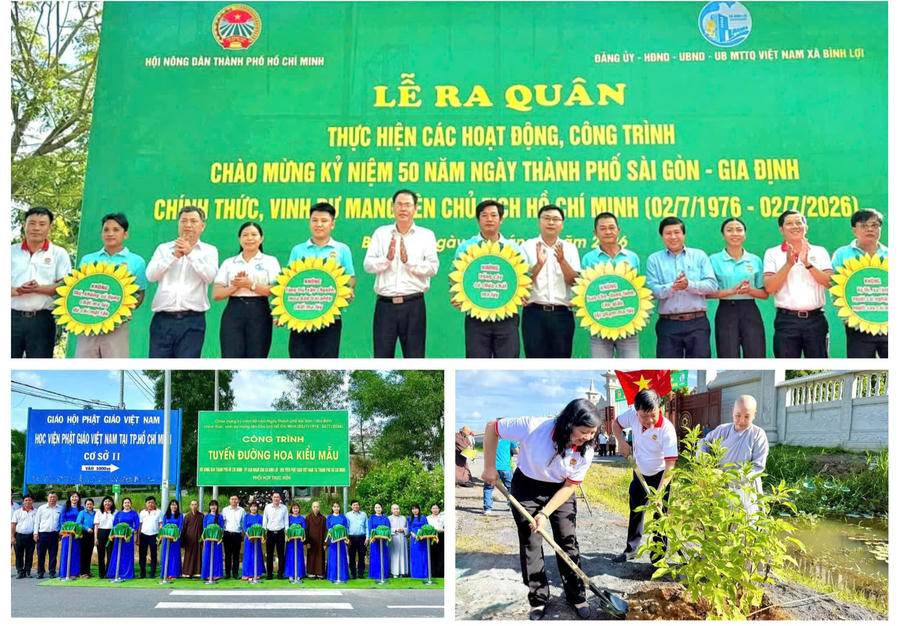 Chuỗi hoạt động, chương trình tại xã Bình Lợi không chỉ tập trung chỉnh trang đô thị, mà còn dành nhiều nguồn lực chăm lo đời sống người dân.