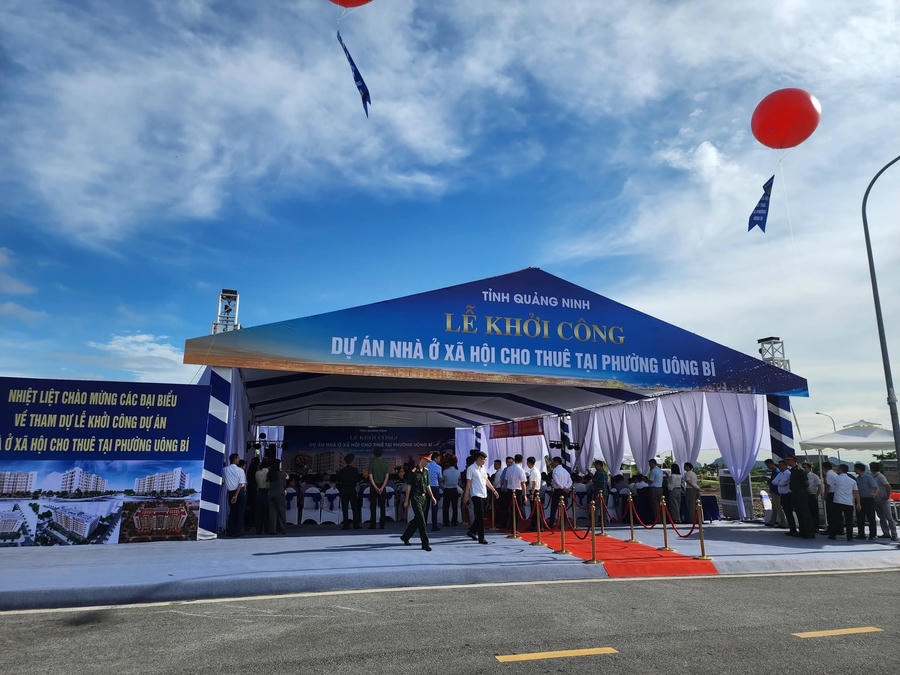 Lễ khởi công dự án nhà ở xã hội cho thuê tại phường Uông Bí.