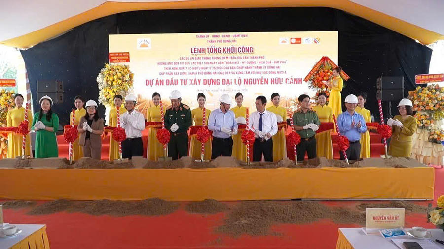 UBND Thành phố Đồng Nai long trọng tổ chức lễ khởi công Dự án đầu tư xây dựng Đại lộ Nguyễn Hữu Cảnh.
