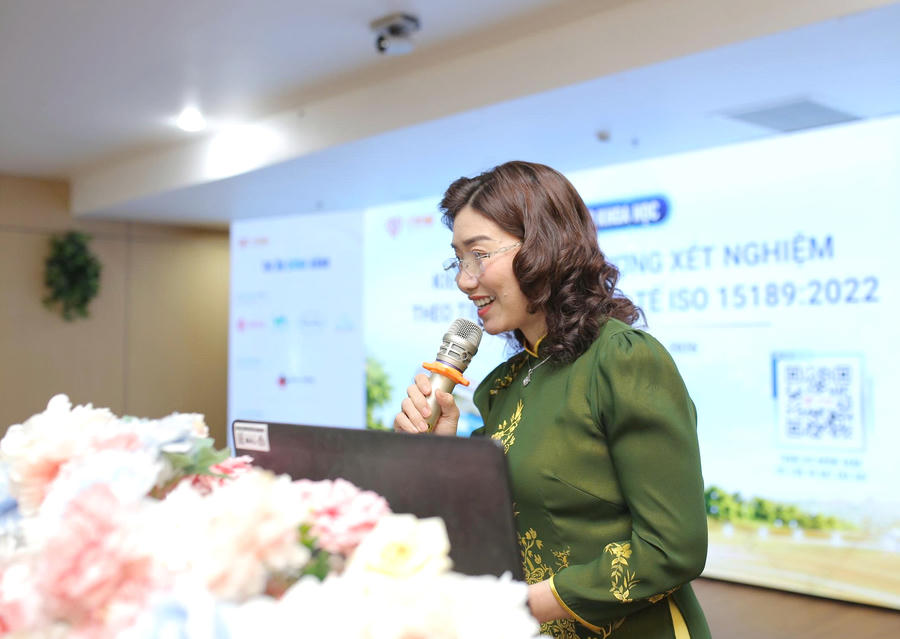 ThS.BS. Đặng Ngọc Thể - Giám đốc Bệnh viện Đa khoa Thanh Vũ Medic Bạc Liêu, phát biểu tại lễ công bố.