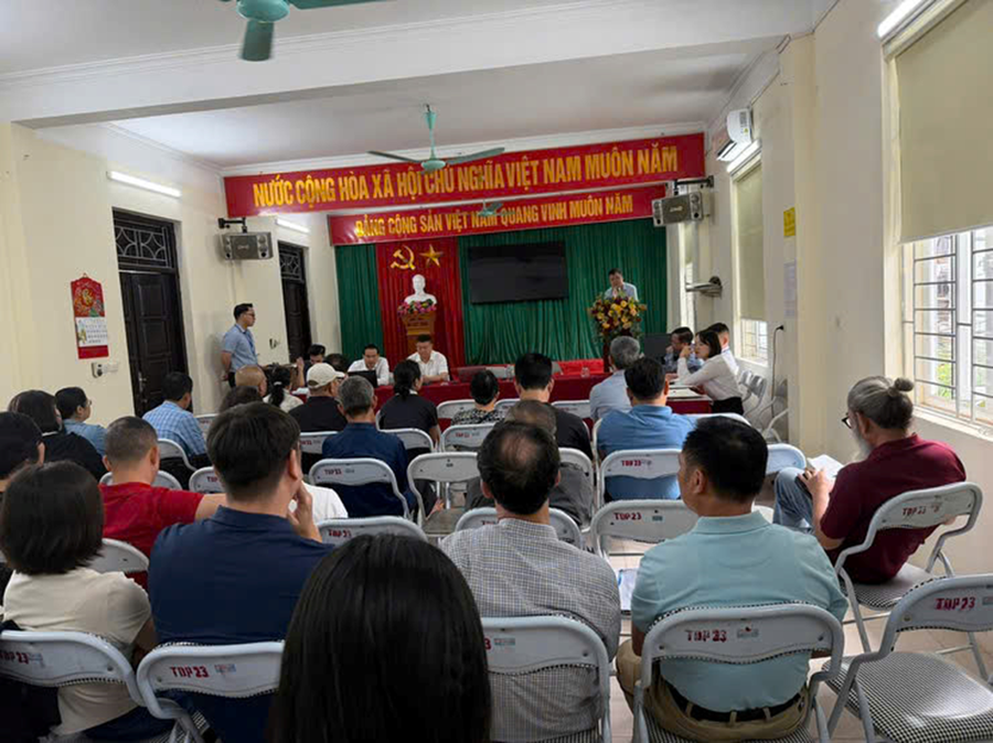 Phường Bồ Đề đối thoại, vận động nhân dân đồng thuận bàn giao mặt bằng dự án cầu Trần Hưng Đạo.