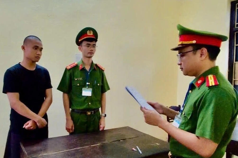 Đối tượng Lương Văn Khải. Ảnh: Công an Ninh Bình.