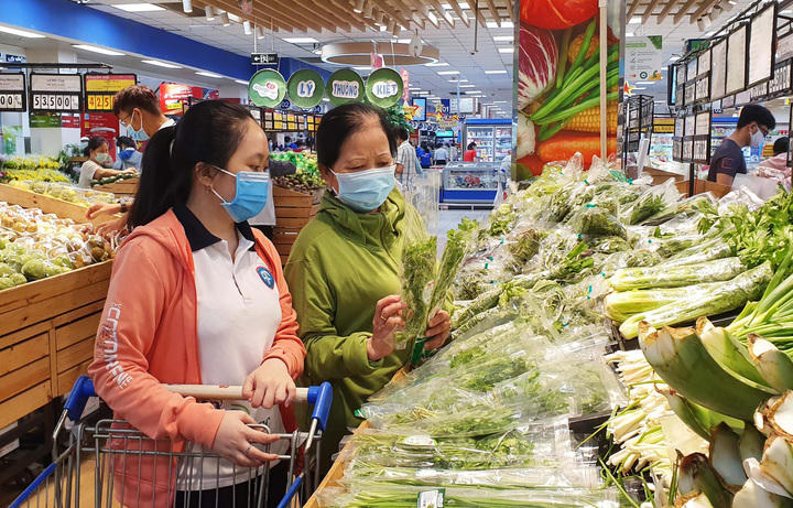 Nguồn cung lương thực, thực phẩm dồi dào đáp ứng nhu cầu thị trường. Hình ảnh mang tính chất minh hoạ.