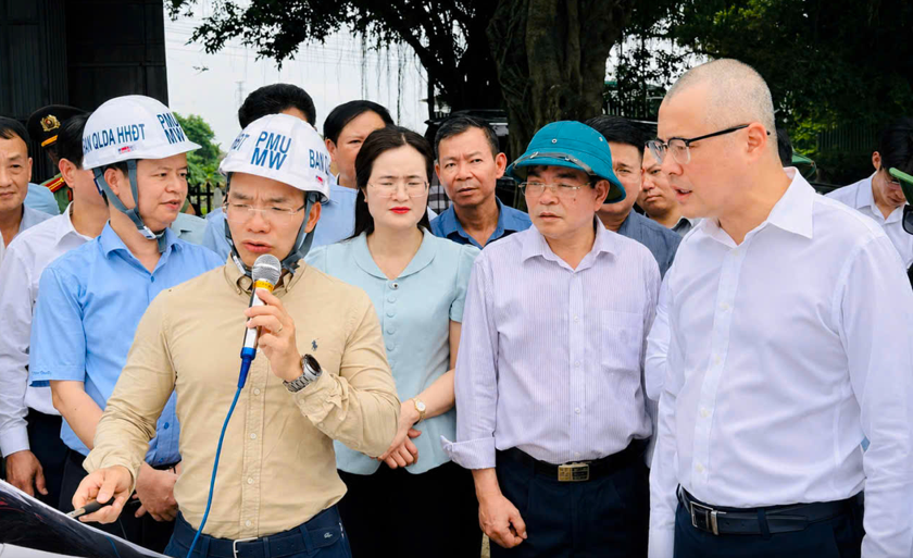 Bí thư Tỉnh ủy Phú Thọ Phạm Đại Dương kiểm tra Dự án cải tạo, mở rộng Quốc lộ 2 đoạn Vĩnh Yên - Việt Trì.
