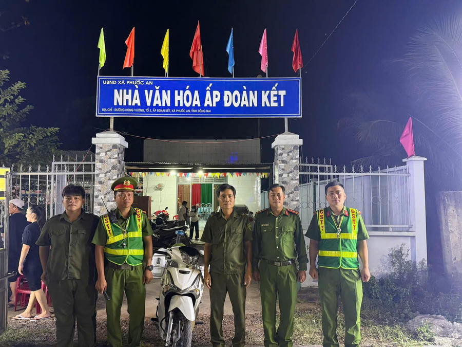 Lực lượng Công an xã Phước An luôn cố gắng hoàn thành tốt những nhiệm vụ được giao.