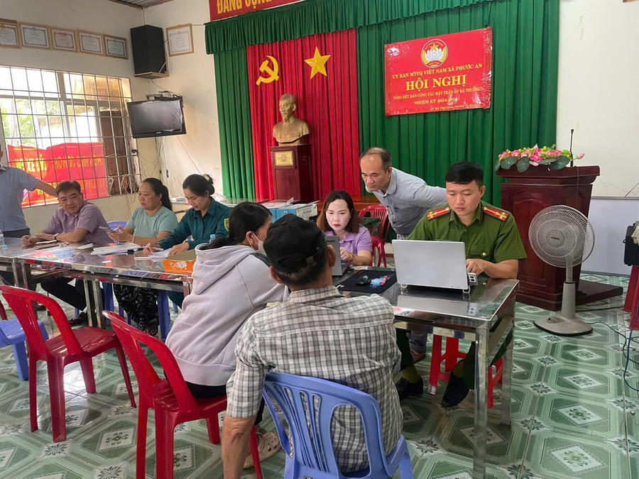 Lực lượng Công an xã Phước An luôn cố gắng hoàn thành tốt những nhiệm vụ được giao.