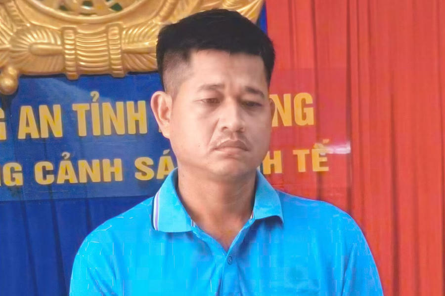 Đối tượng Danh Út. Ảnh: Công an cung cấp.