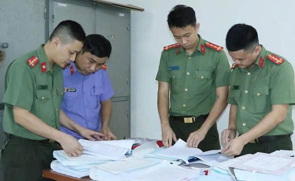 Làm rõ các sai phạm có liên quan đến hoạt động làm giả các kết quả thí nghiệm vật liệu xây dựng - Ảnh Công an Hà Tĩnh.