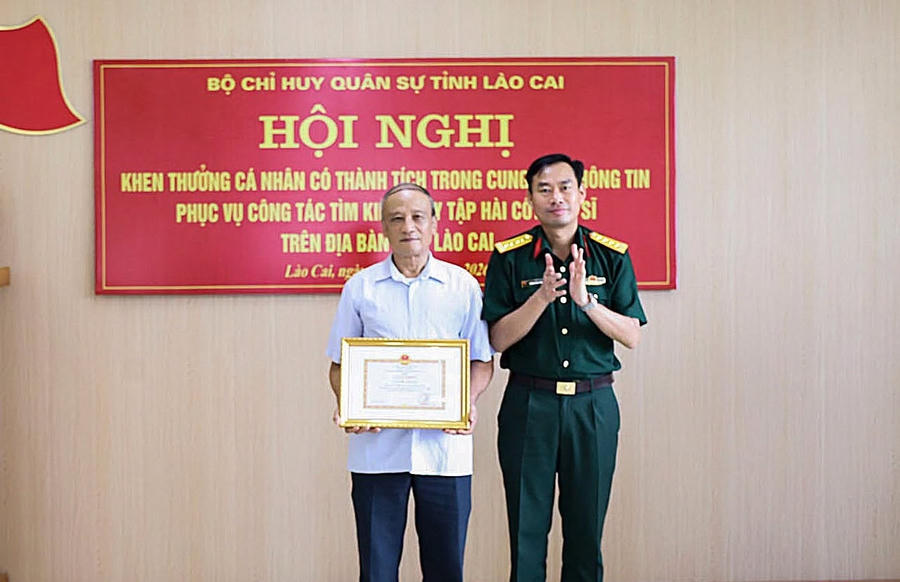 Thông tin quý báu do ông Hoàng Xuân Dục cung cấp đã giúp lực lượng chức năng tìm kiếm, quy tập thành công 9 bộ hài cốt liệt sĩ.