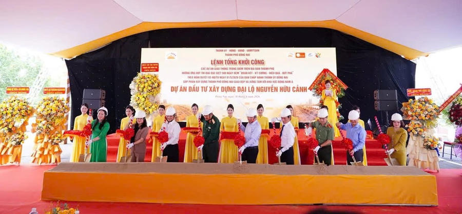 Lễ tổng khởi công các dự án giao thông trọng điểm tại TP Đồng Nai. 