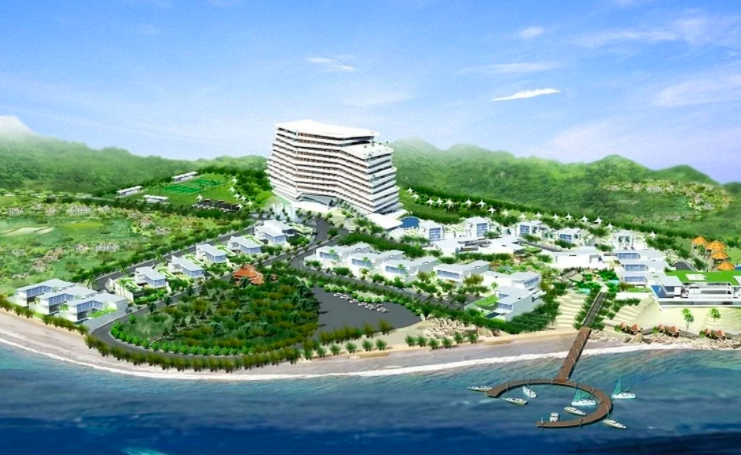 Phối cảnh&nbsp;Dự án khu du lịch Hồng Quang Long Hải .