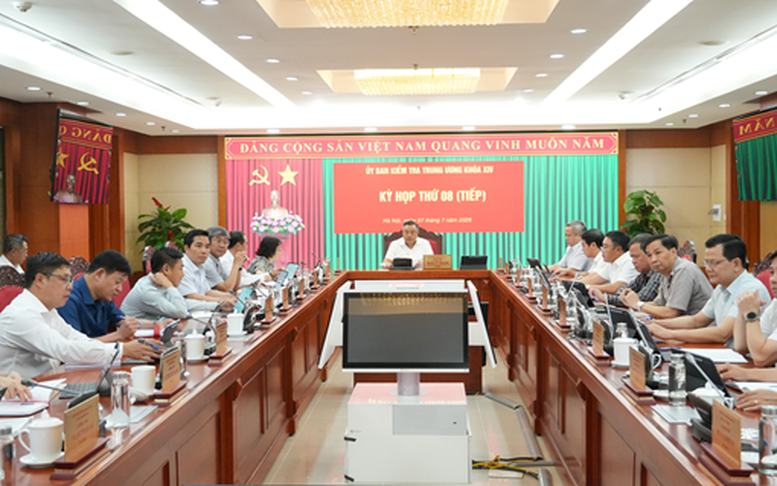 Ủy viên Bộ Chính trị, Bí thư Trung ương Đảng, Chủ nhiệm Ủy ban Kiểm tra Trung ương Trần Sỹ Thanh chủ trì kỳ họp. Ảnh: VGP