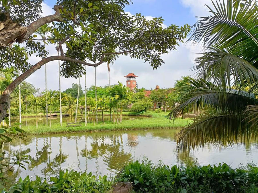 Khu nghỉ dưỡng với không gian xanh, đẹp và bình yên mang lại cảm giác thư thái, chữa lành.