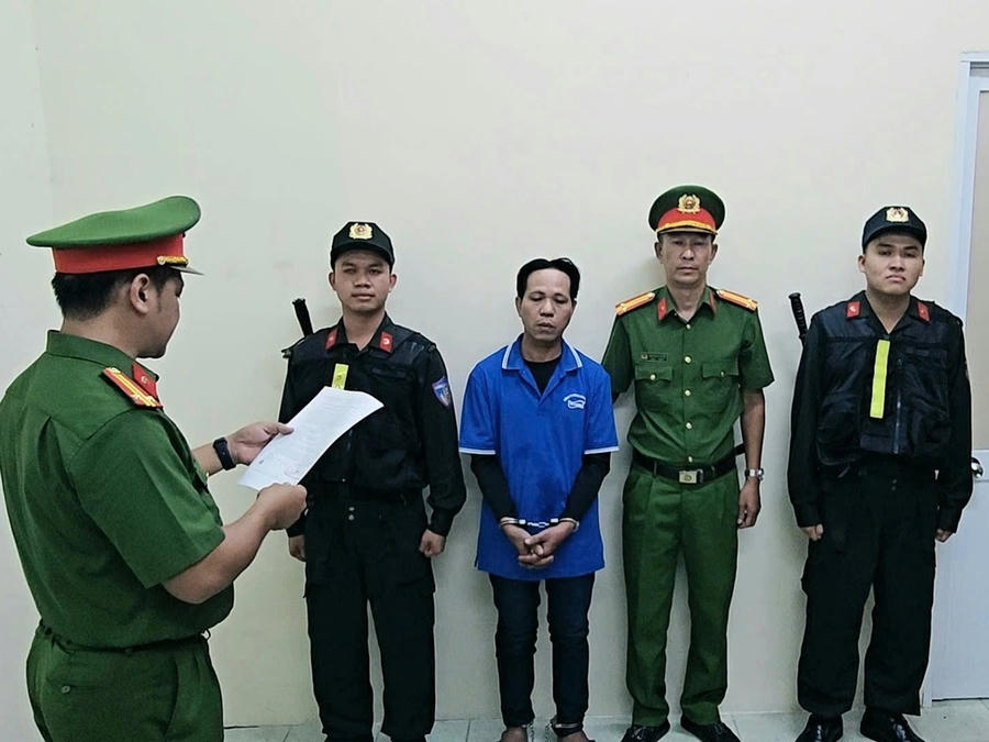 Đối tượng Thạch Kim Thái bị bắt (Ảnh: Công an cung cấp).