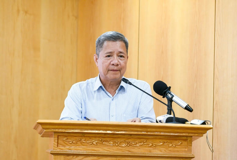 Phó Cục trưởng Cục Điện lực Bùi Quốc Hùng thông tin tới báo chí - Ảnh: VGP