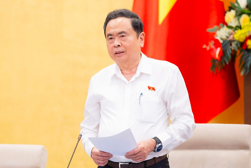 Chủ tịch Quốc hội Trần Thanh Mẫn phát biểu tại phiên họp. Ảnh Quochoi.vn Chủ tịch Quốc hội Trần Thanh Mẫn phát biểu tại phiên họp. Ảnh Quochoi.vn