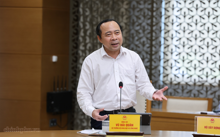 Bộ trưởng Bộ Khoa học và Công nghệ Vũ Hải Quân - Ảnh: VGP