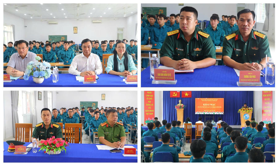 Các đại biểu tham dự lễ khai mạc.