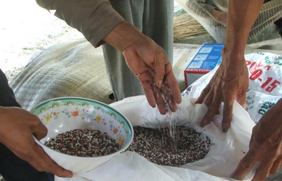 Nhiều phân bón giả bị thu giữ - Ảnh minh họa.