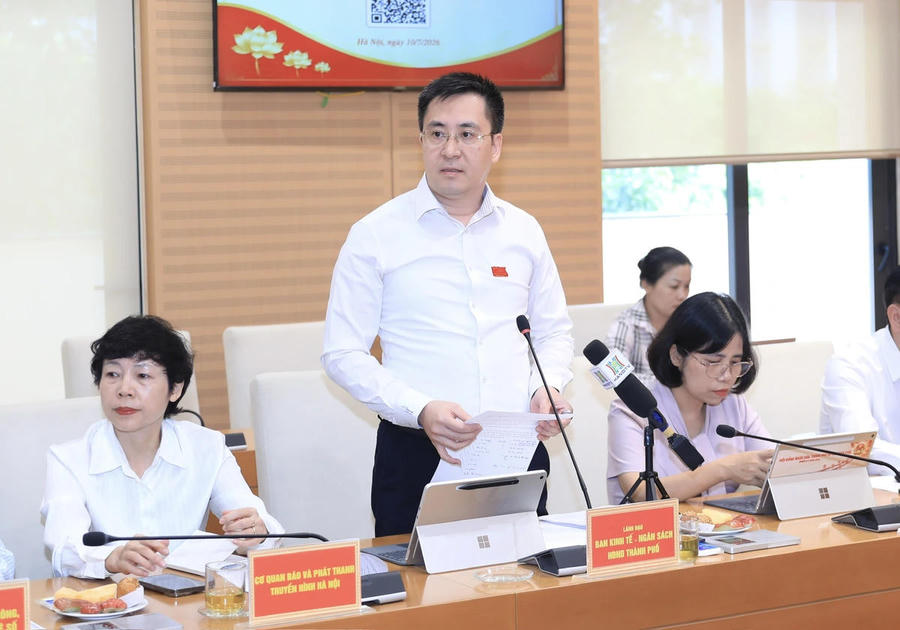 Ông Vũ Ngọc Anh - Phó trưởng ban chuyên trách Ban Kinh tế - Ngân sách HĐND TP Hà Nội . Ảnh Xuân Hải