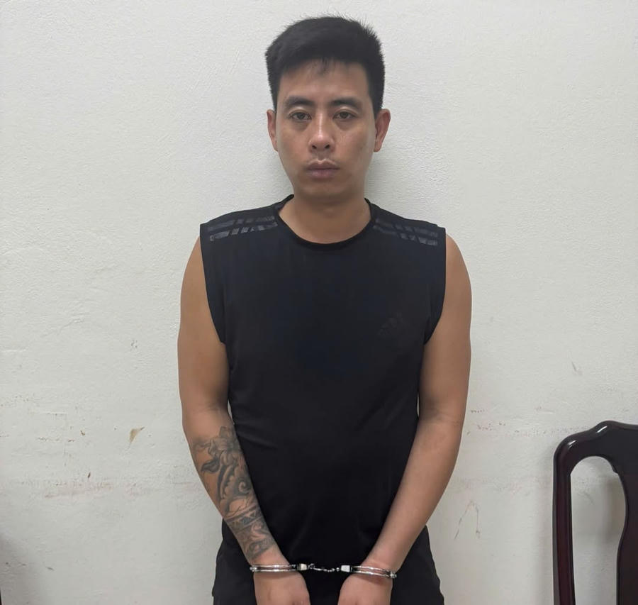 Đối tượng bị bắt giữ.