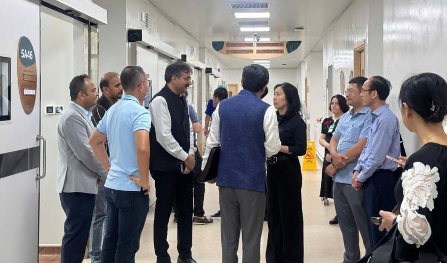 Đoàn công tác của Bộ Ngoại giao làm việc với Đại sứ quán Ấn Độ tại Hà Nội, Tổng lãnh sự quán Ấn Độ tại TP HCM. (Ảnh: Bộ Ngoại giao)