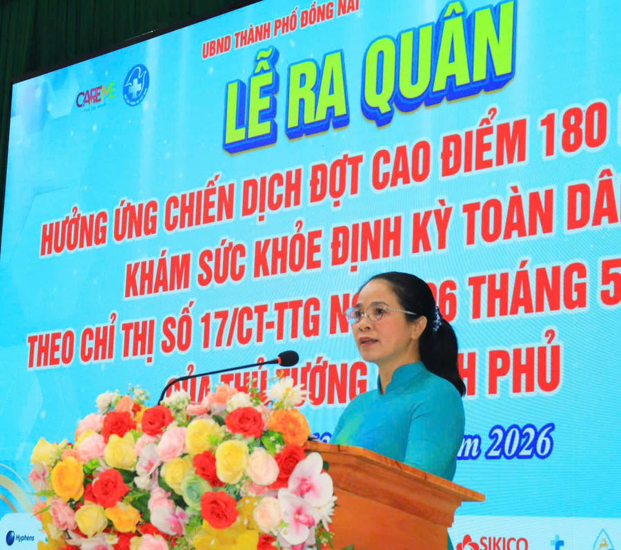 Các đại biểu phát biểu tại chương trình.