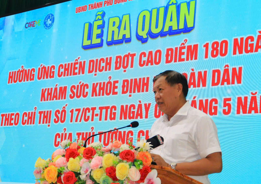 Các đại biểu phát biểu tại chương trình.