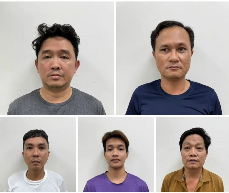 Một số đối tượng bị bắt giữ. (Ảnh: CAHP)