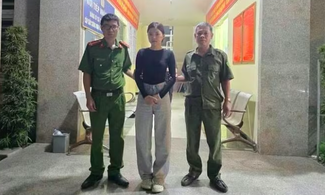 Lê Thị Kim Chi bị bắt. Ảnh: Công an Hà Nội.
