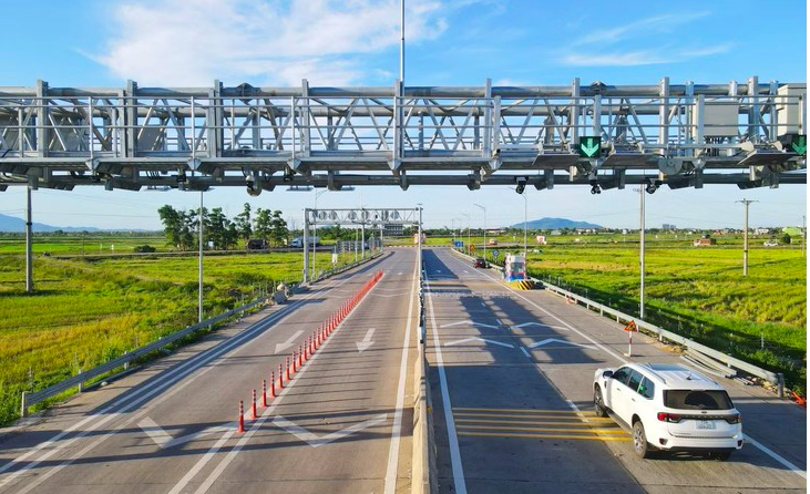 5 dự án thành phần đường cao tốc Bắc - Nam đoạn từ Bãi Vọt đến Cam Lộ sẽ thu phí từ 20h ngày 15/7 - Ảnh: Cục Đường bộ Việt Nam
