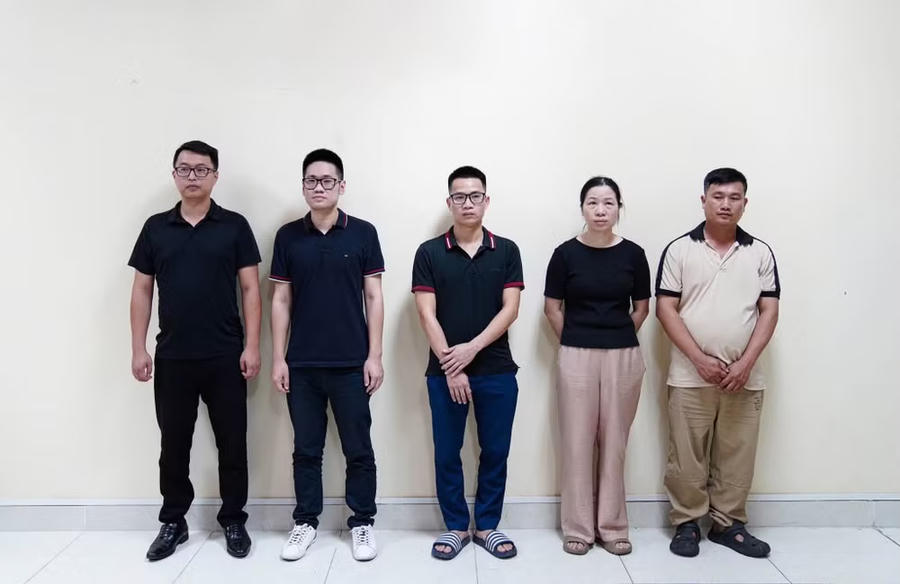 Các bị can trong vụ án.