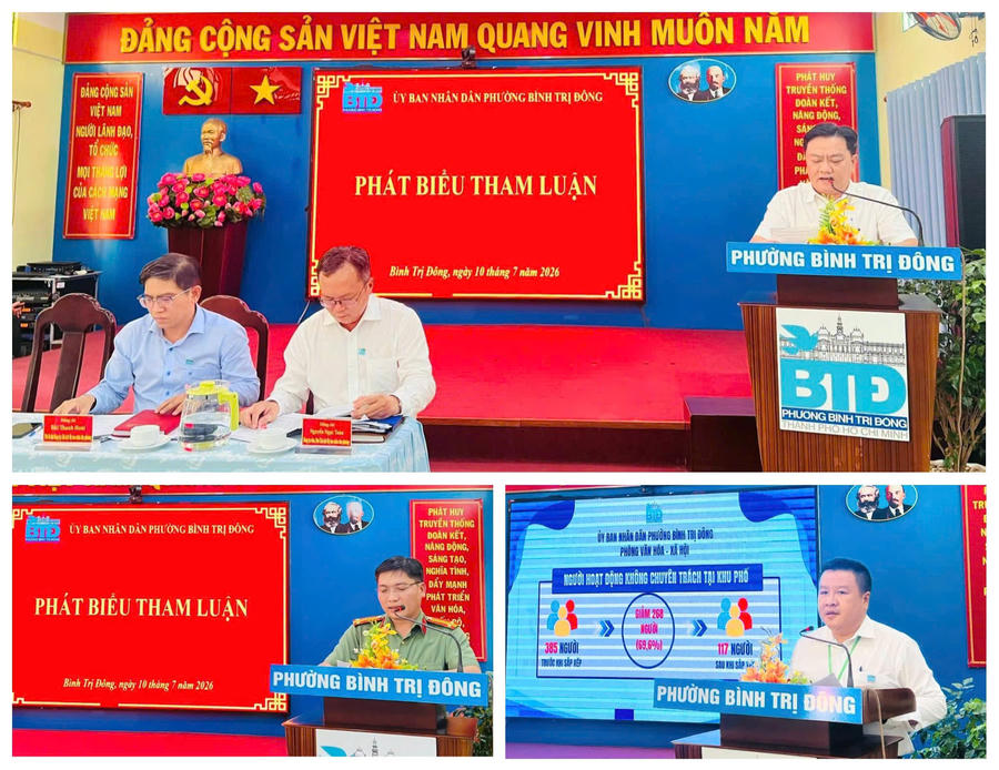 Các đại biểu phát biểu tham luận tại hội nghị.