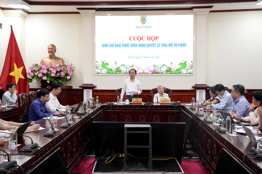 Bộ trưởng Hoàng Thanh Tùng phát biểu kết luận cuộc họp. (Ảnh: HG) Bộ trưởng Hoàng Thanh Tùng phát biểu kết luận cuộc họp. (Ảnh: HG)
