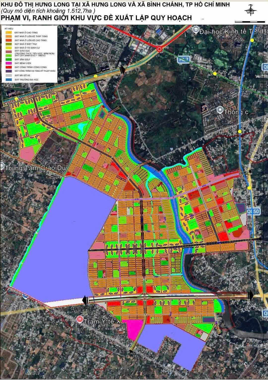 Quy hoạch Khu đô thị Hưng Long hơn 1.500 ha.