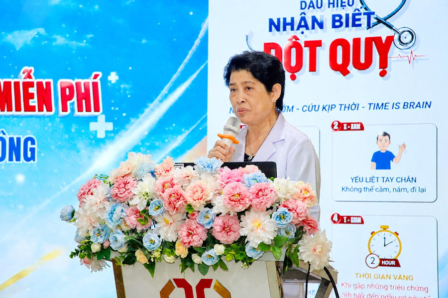 TTƯT.BS.CKI Nguyễn Thị Thanh Thủy - Phó Giám đốc Bệnh viện Đa khoa Thanh Vũ Medic Bạc Liêu chia sẻ về thực trạng đột quỵ và ý nghĩa của việc nhận biết sớm, xử trí đúng.